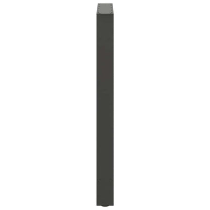 vidaXL Bar Table Legs Anthracite 2 pcs 60x(90-91) cm Steel