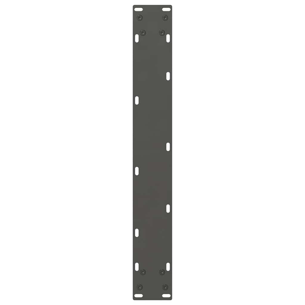 vidaXL Bar Table Legs Anthracite 2 pcs 60x(90-91) cm Steel