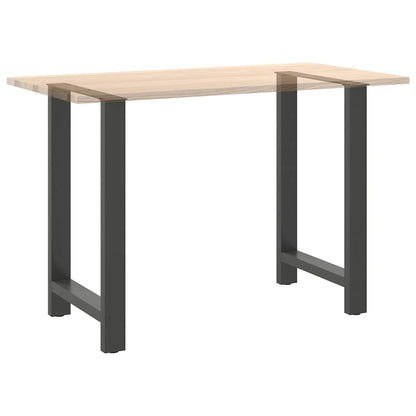 vidaXL Bar Table Legs Anthracite 2 pcs 60x(90-91) cm Steel