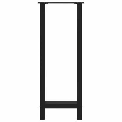 vidaXL Bar Table Legs Black 2 pcs 40x(100-101) cm Steel