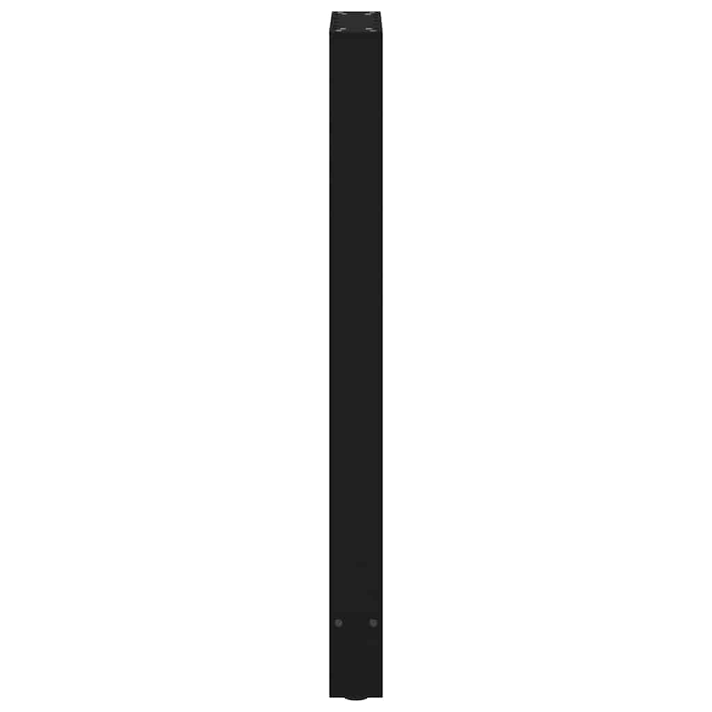 vidaXL Bar Table Legs Black 2 pcs 40x(100-101) cm Steel