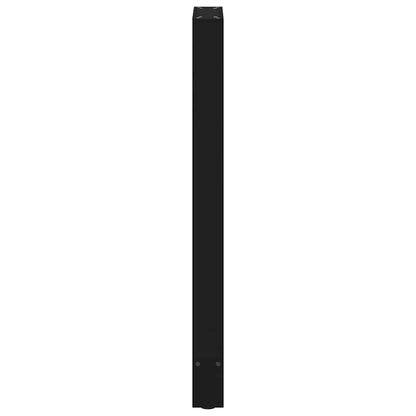 vidaXL Bar Table Legs Black 2 pcs 40x(100-101) cm Steel