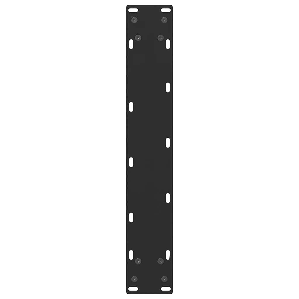 vidaXL Bar Table Legs Black 2 pcs 40x(100-101) cm Steel