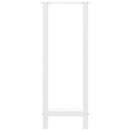 vidaXL Bar Table Legs White 2 pcs 40x(100-101) cm Steel