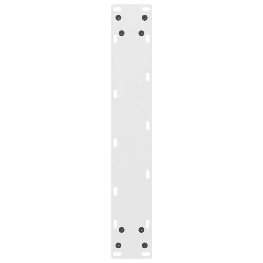 vidaXL Bar Table Legs White 2 pcs 40x(100-101) cm Steel