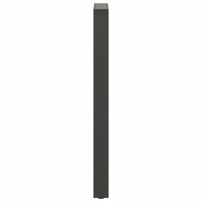vidaXL Bar Table Legs Anthracite 2 pcs 40x(100-101) cm Steel