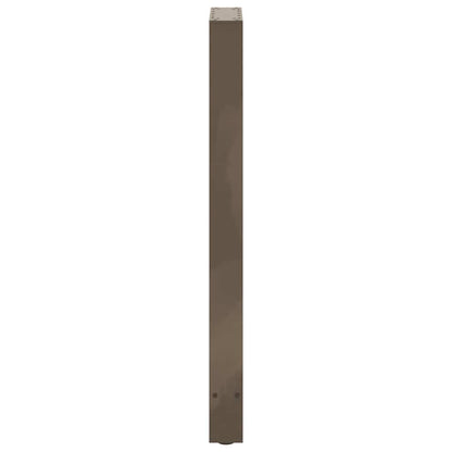 vidaXL Bar Table Legs Natural Steel 2 pcs 40x(100-101) cm Steel