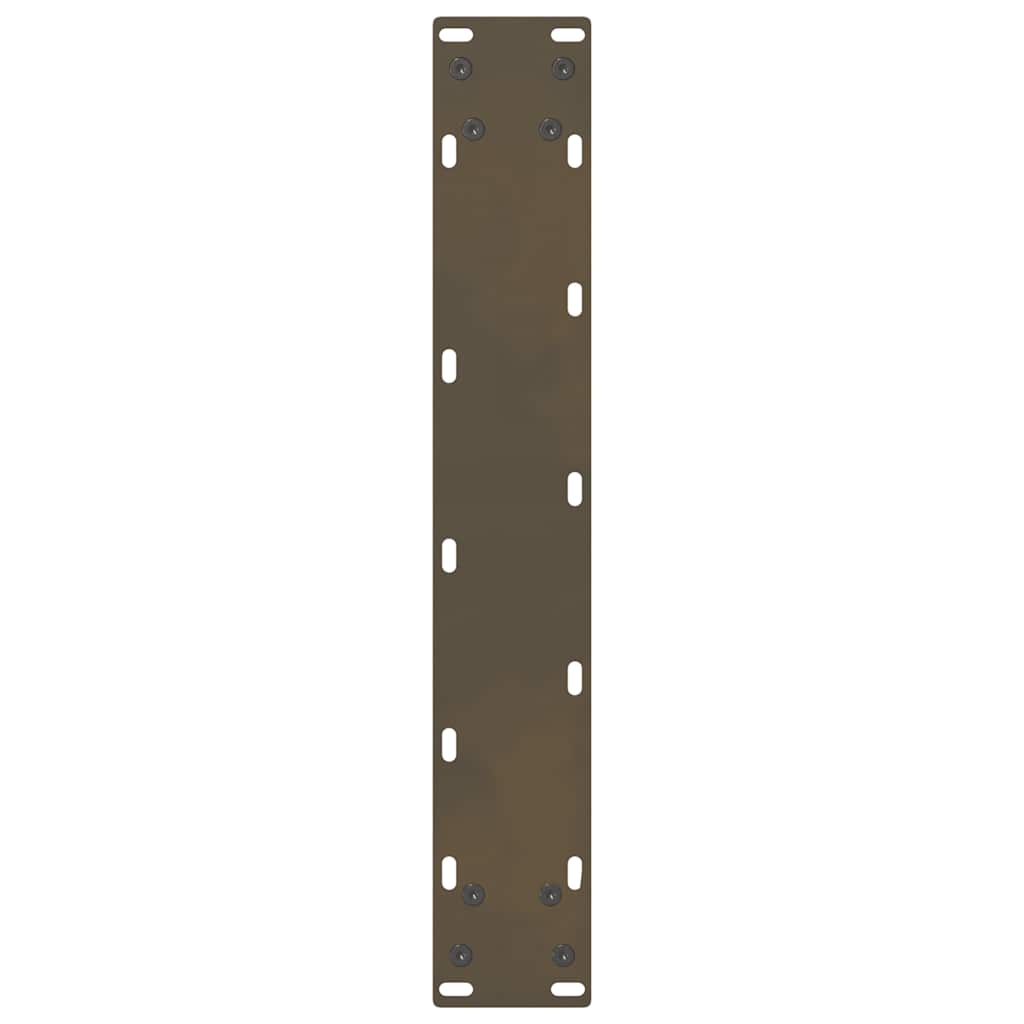 vidaXL Bar Table Legs Natural Steel 2 pcs 40x(100-101) cm Steel