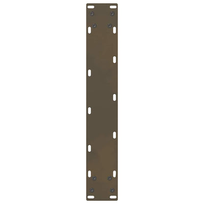 vidaXL Bar Table Legs Natural Steel 2 pcs 40x(100-101) cm Steel