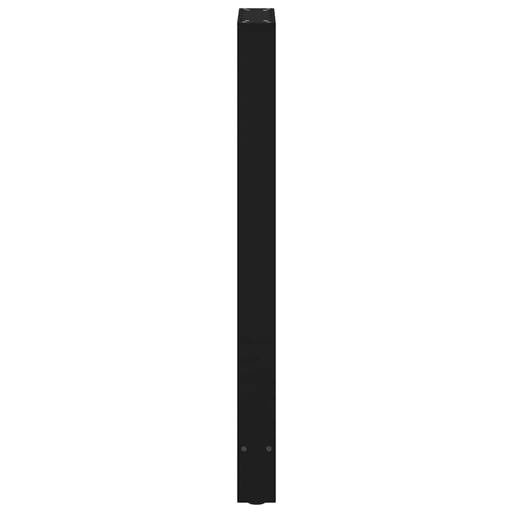 vidaXL Bar Table Legs Black 2 pcs 50x(100-101) cm Steel