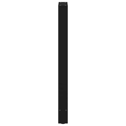vidaXL Bar Table Legs Black 2 pcs 50x(100-101) cm Steel