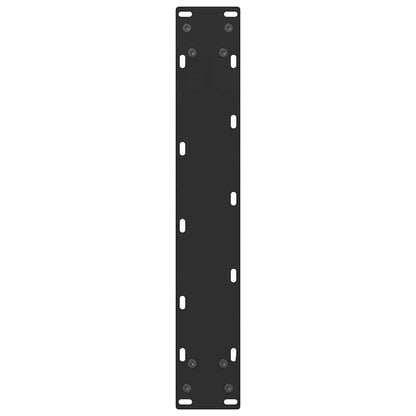 vidaXL Bar Table Legs Black 2 pcs 50x(100-101) cm Steel