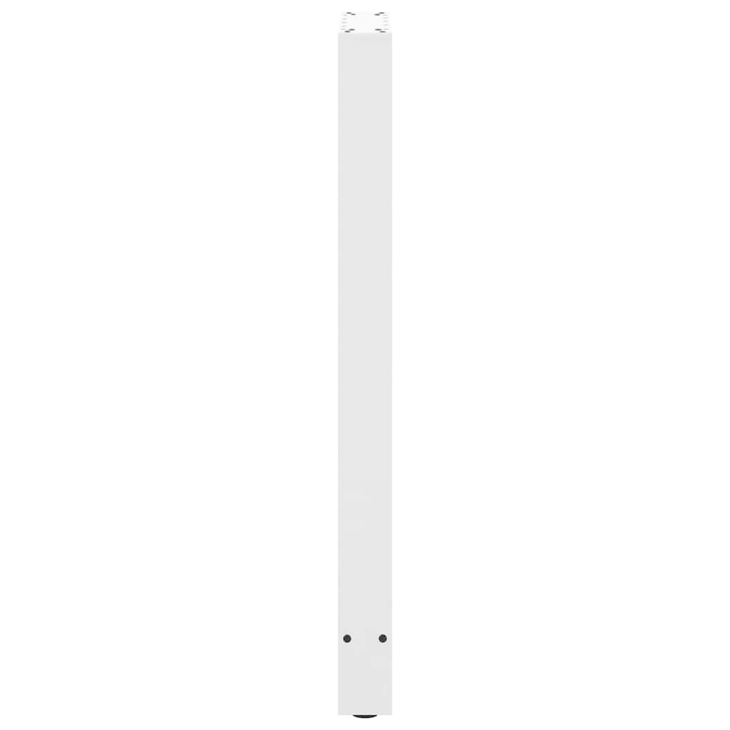 vidaXL Bar Table Legs White 2 pcs 50x(100-101) cm Steel