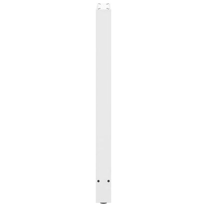 vidaXL Bar Table Legs White 2 pcs 50x(100-101) cm Steel