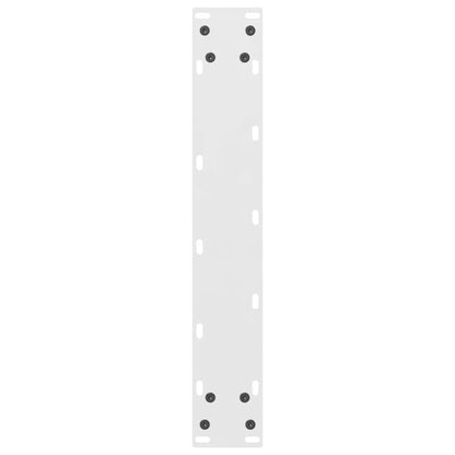 vidaXL Bar Table Legs White 2 pcs 50x(100-101) cm Steel