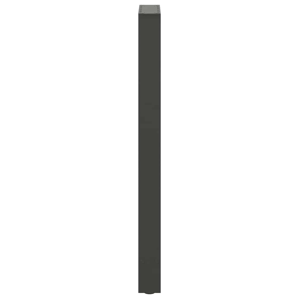vidaXL Bar Table Legs Anthracite 2 pcs 50x(100-101) cm Steel