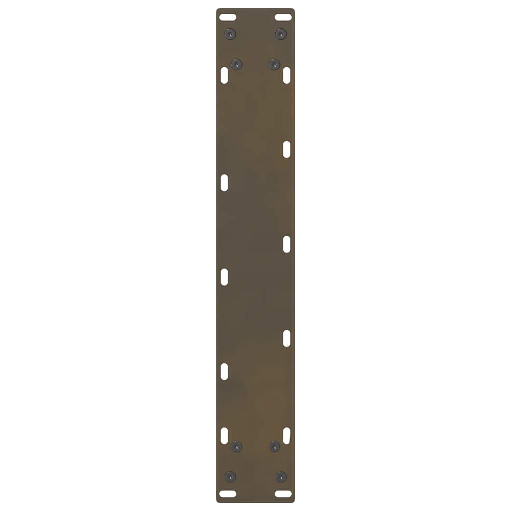 vidaXL Bar Table Legs Natural Steel 2 pcs 50x(100-101) cm Steel