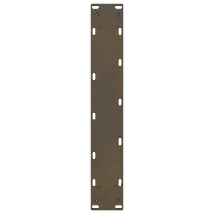 vidaXL Bar Table Legs Natural Steel 2 pcs 50x(100-101) cm Steel