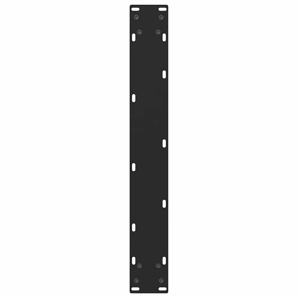 vidaXL Bar Table Legs Black 2 pcs 60x(100-101) cm Steel