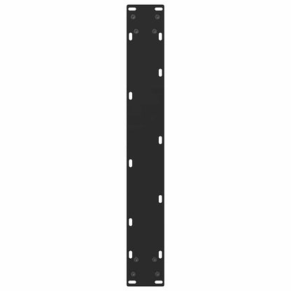 vidaXL Bar Table Legs Black 2 pcs 60x(100-101) cm Steel