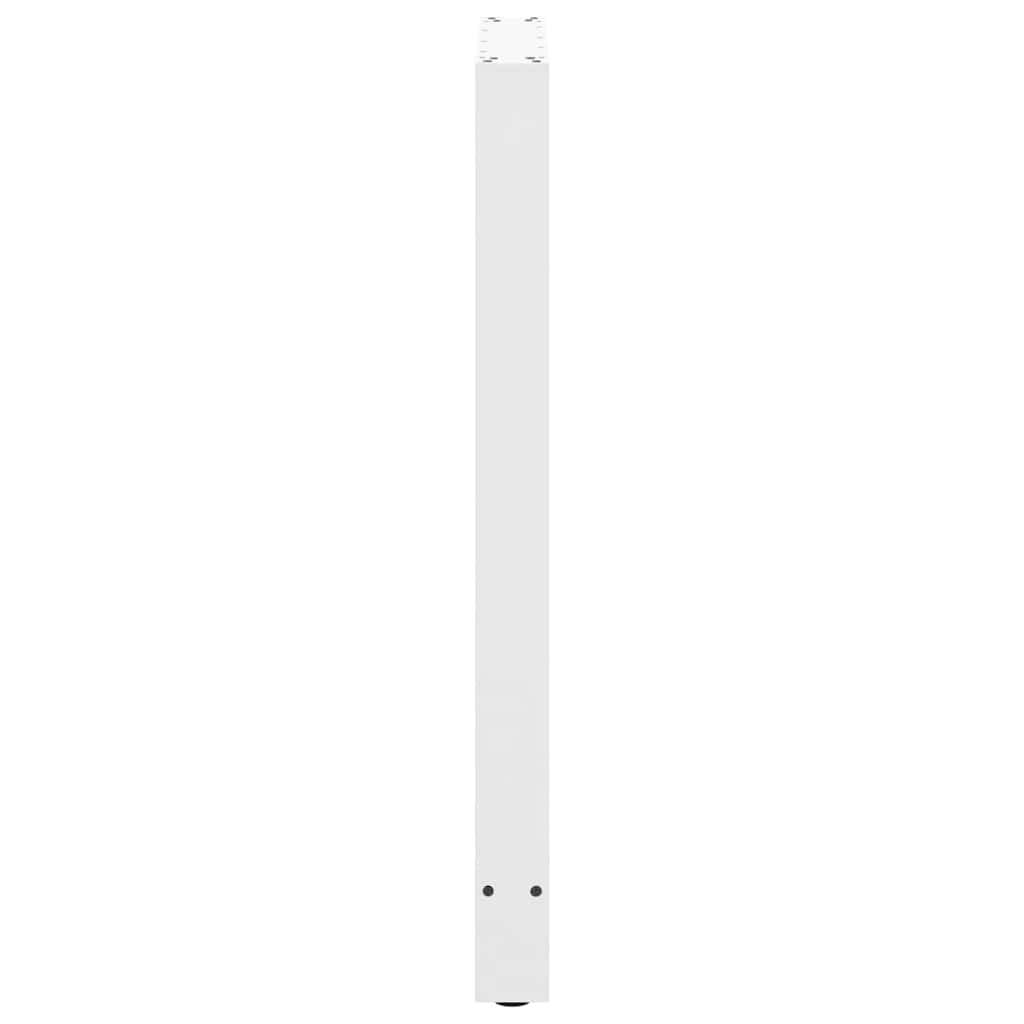 vidaXL Bar Table Legs White 2 pcs 60x(100-101) cm Steel