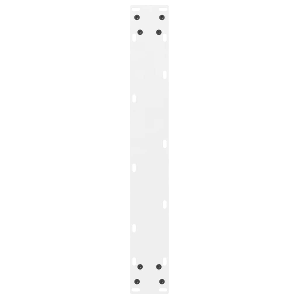 vidaXL Bar Table Legs White 2 pcs 60x(100-101) cm Steel