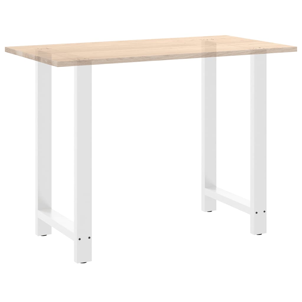 vidaXL Bar Table Legs White 2 pcs 60x(100-101) cm Steel
