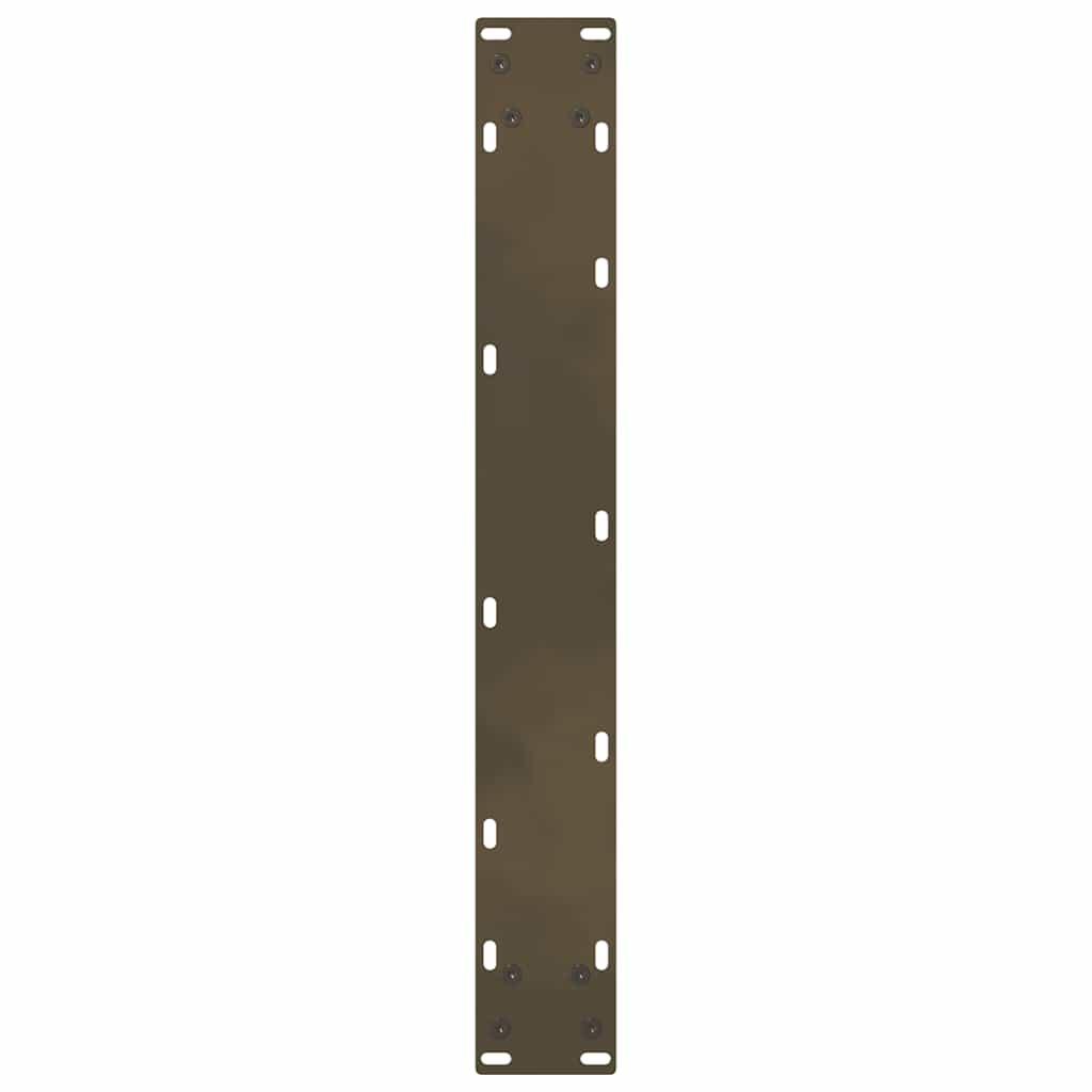 vidaXL Bar Table Legs Natural Steel 2 pcs 60x(100-101) cm Steel