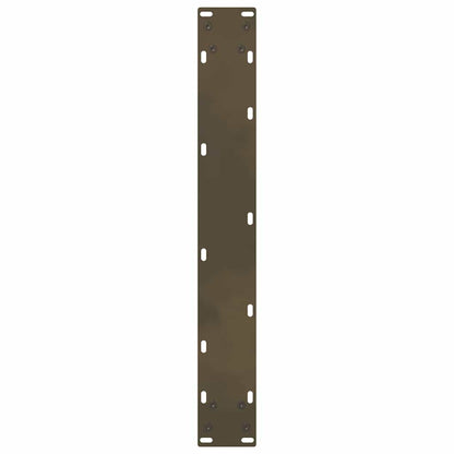 vidaXL Bar Table Legs Natural Steel 2 pcs 60x(100-101) cm Steel