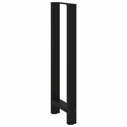 vidaXL Bar Table Legs Black 2 pcs 40x(110-111) cm Steel