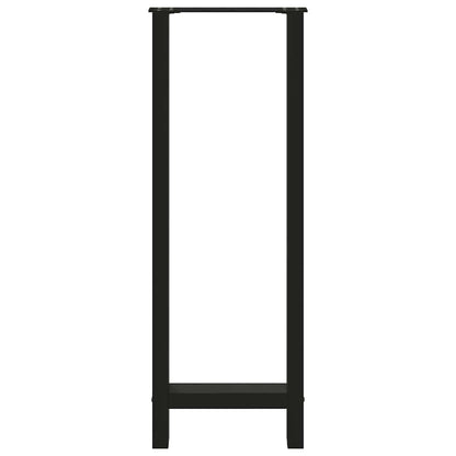 vidaXL Bar Table Legs Black 2 pcs 40x(110-111) cm Steel