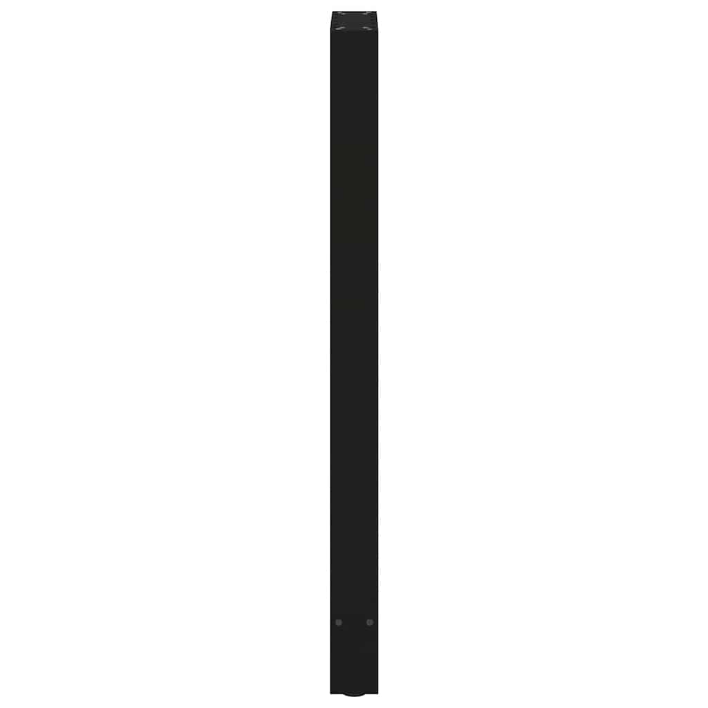vidaXL Bar Table Legs Black 2 pcs 40x(110-111) cm Steel