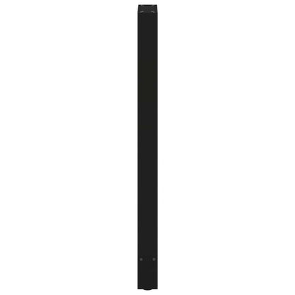 vidaXL Bar Table Legs Black 2 pcs 40x(110-111) cm Steel