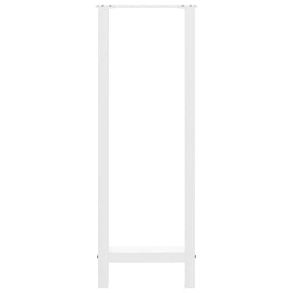 vidaXL Bar Table Legs White 2 pcs 40x(110-111) cm Steel