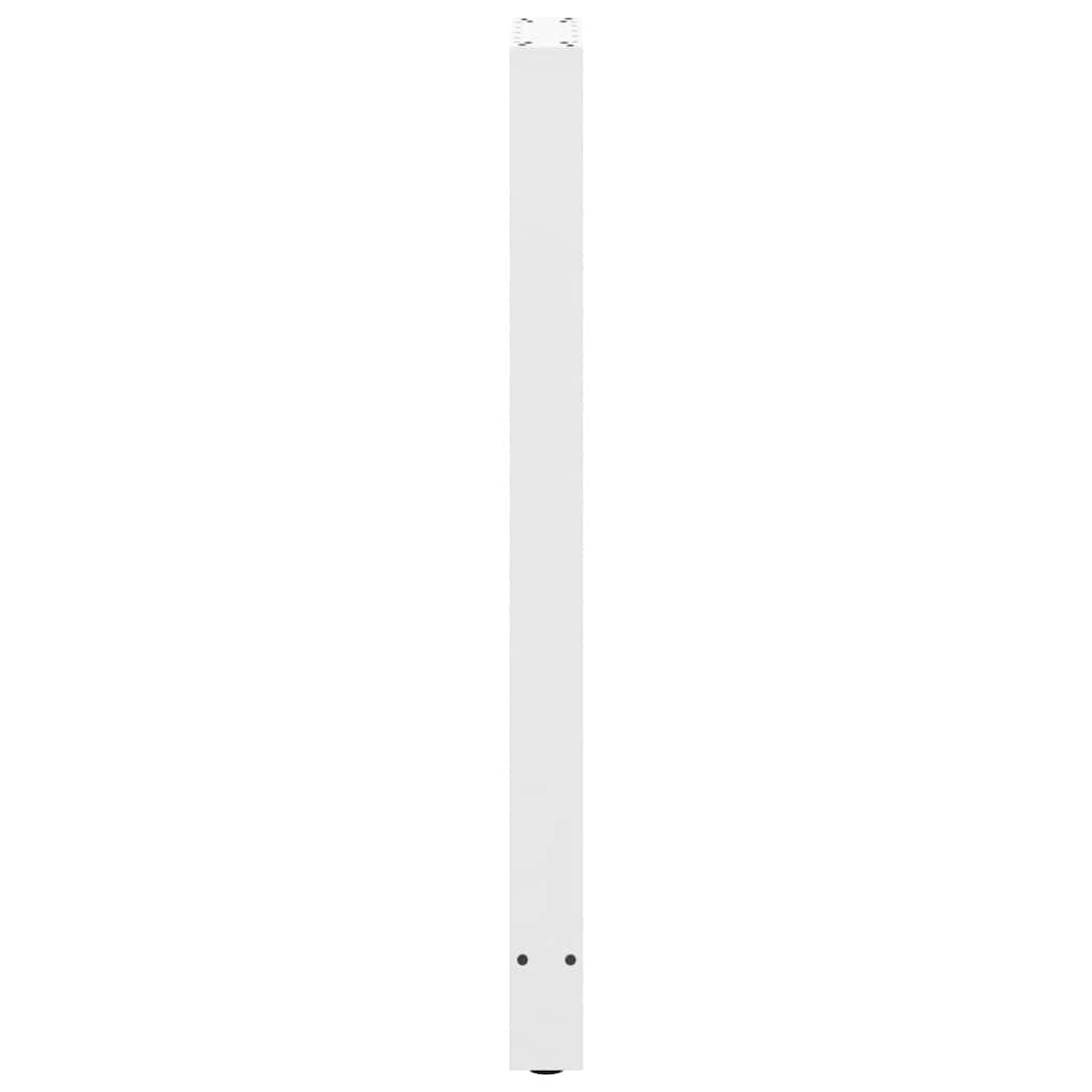 vidaXL Bar Table Legs White 2 pcs 40x(110-111) cm Steel