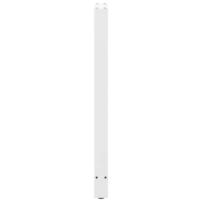 vidaXL Bar Table Legs White 2 pcs 40x(110-111) cm Steel