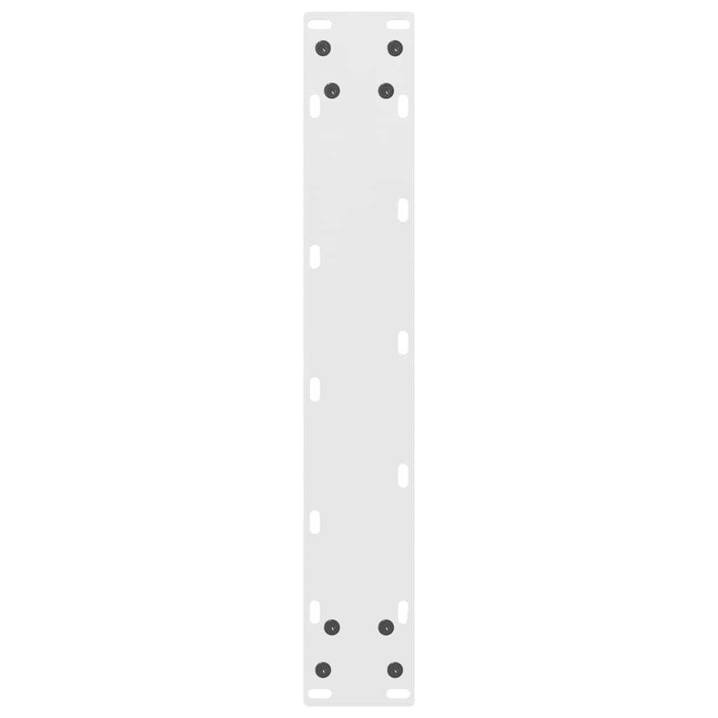 vidaXL Bar Table Legs White 2 pcs 40x(110-111) cm Steel