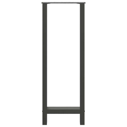 vidaXL Bar Table Legs Anthracite 2 pcs 40x(110-111) cm Steel