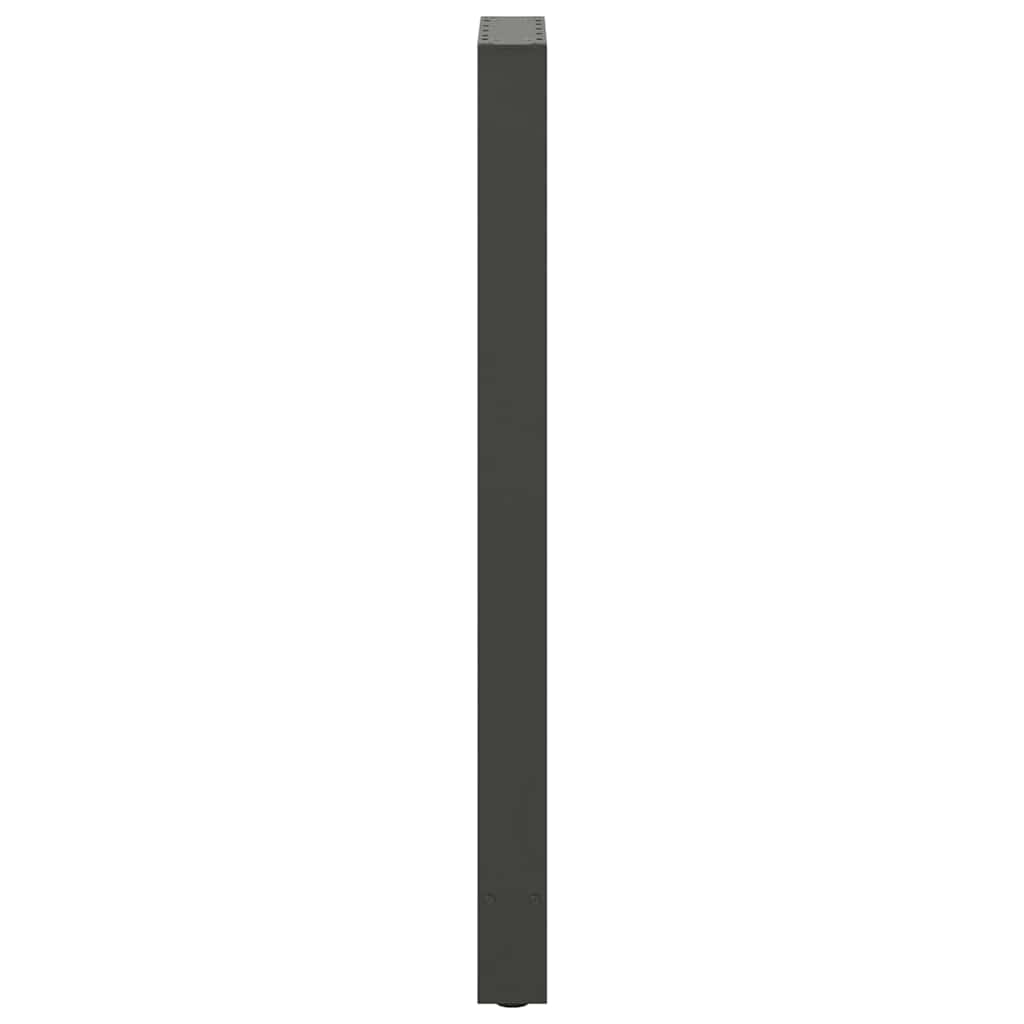 vidaXL Bar Table Legs Anthracite 2 pcs 40x(110-111) cm Steel