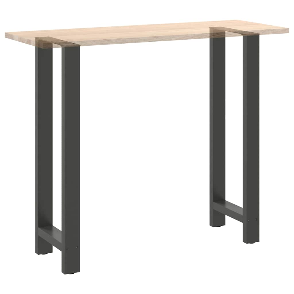 vidaXL Bar Table Legs Anthracite 2 pcs 40x(110-111) cm Steel