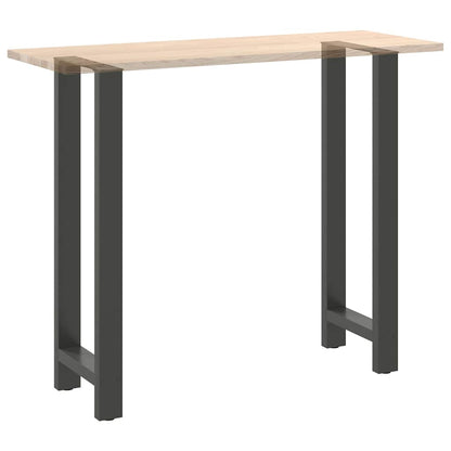 vidaXL Bar Table Legs Anthracite 2 pcs 40x(110-111) cm Steel