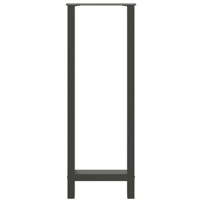 vidaXL Bar Table Legs Anthracite 2 pcs 50x(110-111) cm Steel