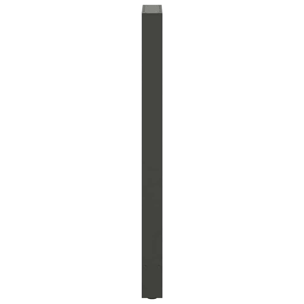 vidaXL Bar Table Legs Anthracite 2 pcs 50x(110-111) cm Steel