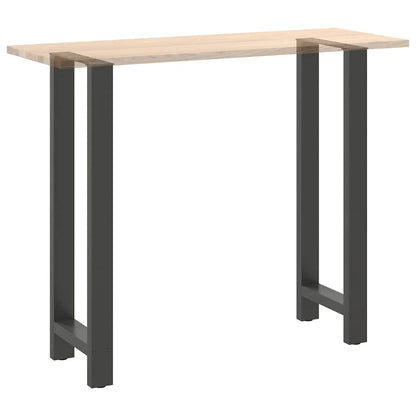 vidaXL Bar Table Legs Anthracite 2 pcs 50x(110-111) cm Steel