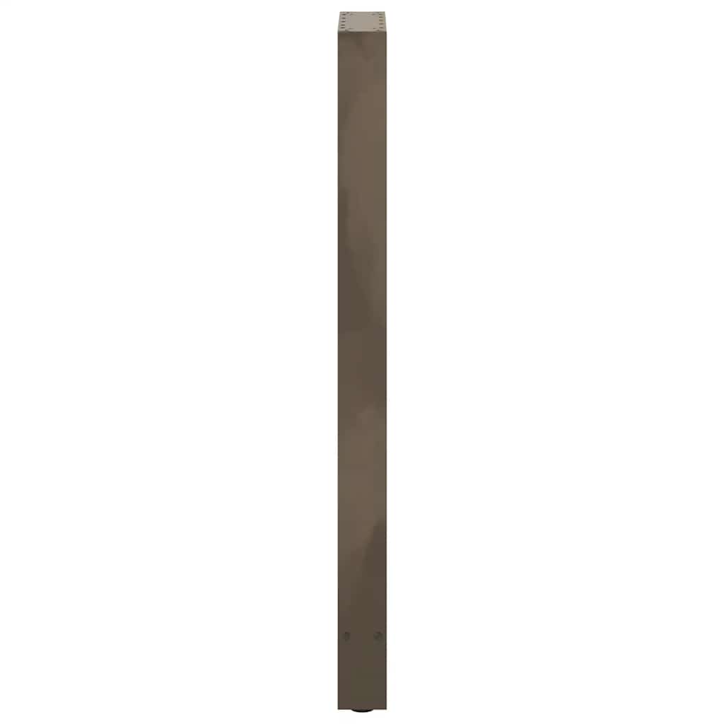 vidaXL Bar Table Legs Natural Steel 2 pcs 50x(110-111) cm Steel