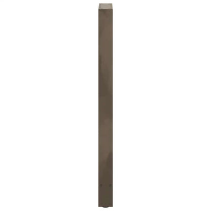 vidaXL Bar Table Legs Natural Steel 2 pcs 50x(110-111) cm Steel