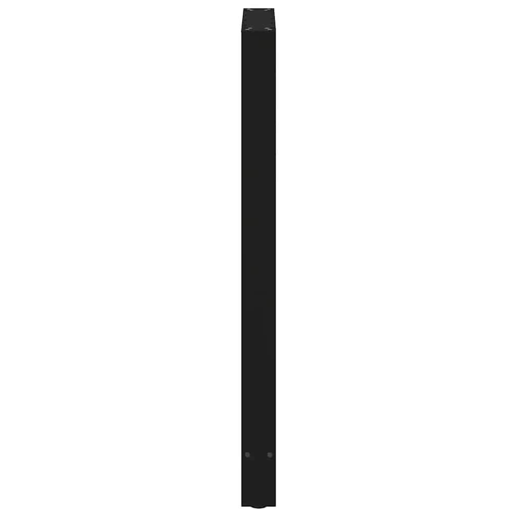 vidaXL Bar Table Legs Black 2 pcs 60x(110-111) cm Steel