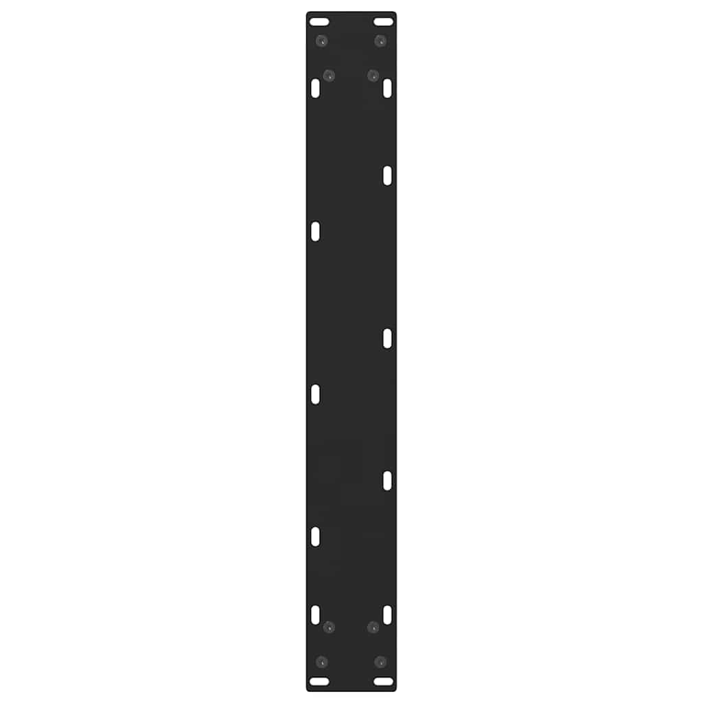 vidaXL Bar Table Legs Black 2 pcs 60x(110-111) cm Steel