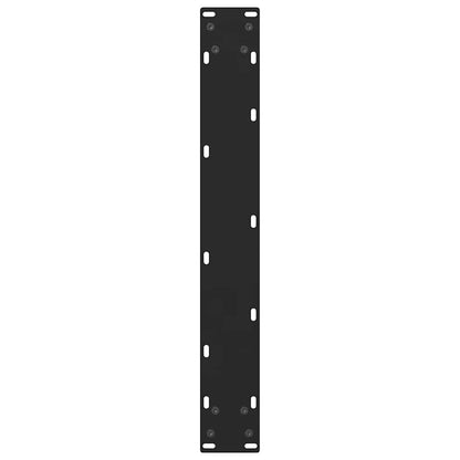 vidaXL Bar Table Legs Black 2 pcs 60x(110-111) cm Steel