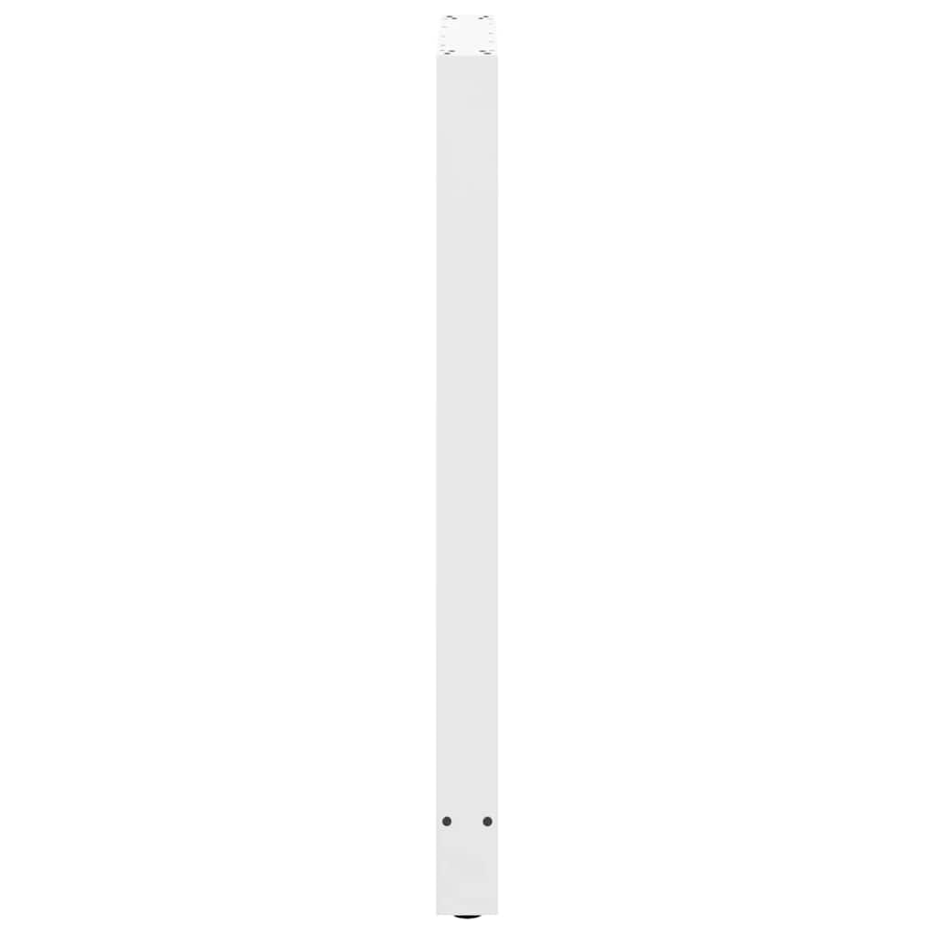 vidaXL Bar Table Legs White 2 pcs 60x(110-111) cm Steel